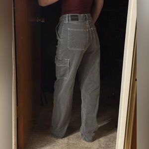 HOLLISTER Ultra High-Rise Grey Cargo Dad Jeans